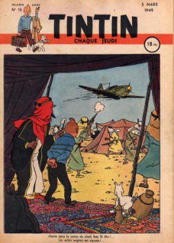 couverture du journal de tintin 